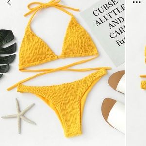 Yellow bikini set